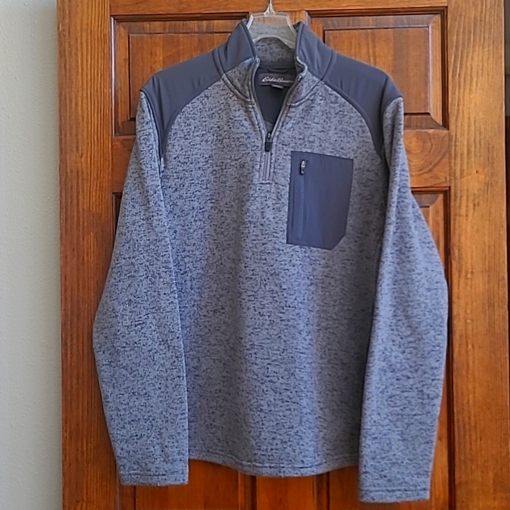 Eddie Bauer 1/4 zip fleece sweater Size L